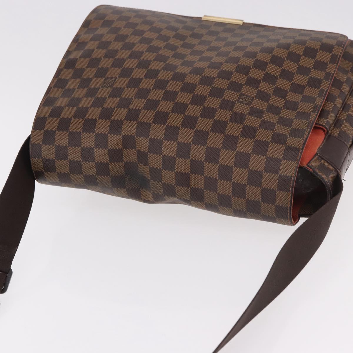 LOUIS VUITTON Damier Ebene Bastille Shoulder Bag N45258 LV Auth 189380