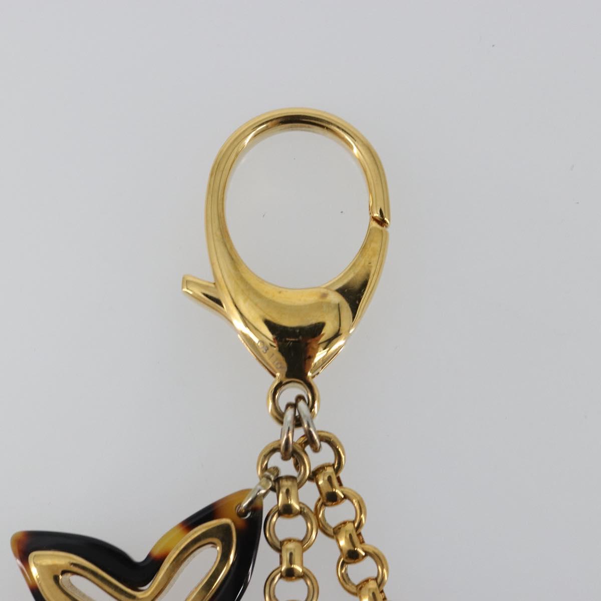 LOUIS VUITTON Bijoux Sac Ansolence Charm metal plastic Brown M65087 Auth 189410