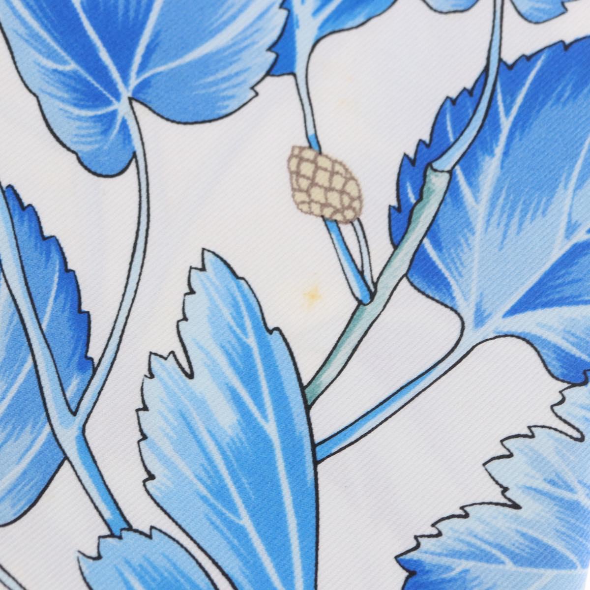 HERMES Carre 90 Scarf ”I`ARBRE de SOiE” Silk Blue Auth 189417M