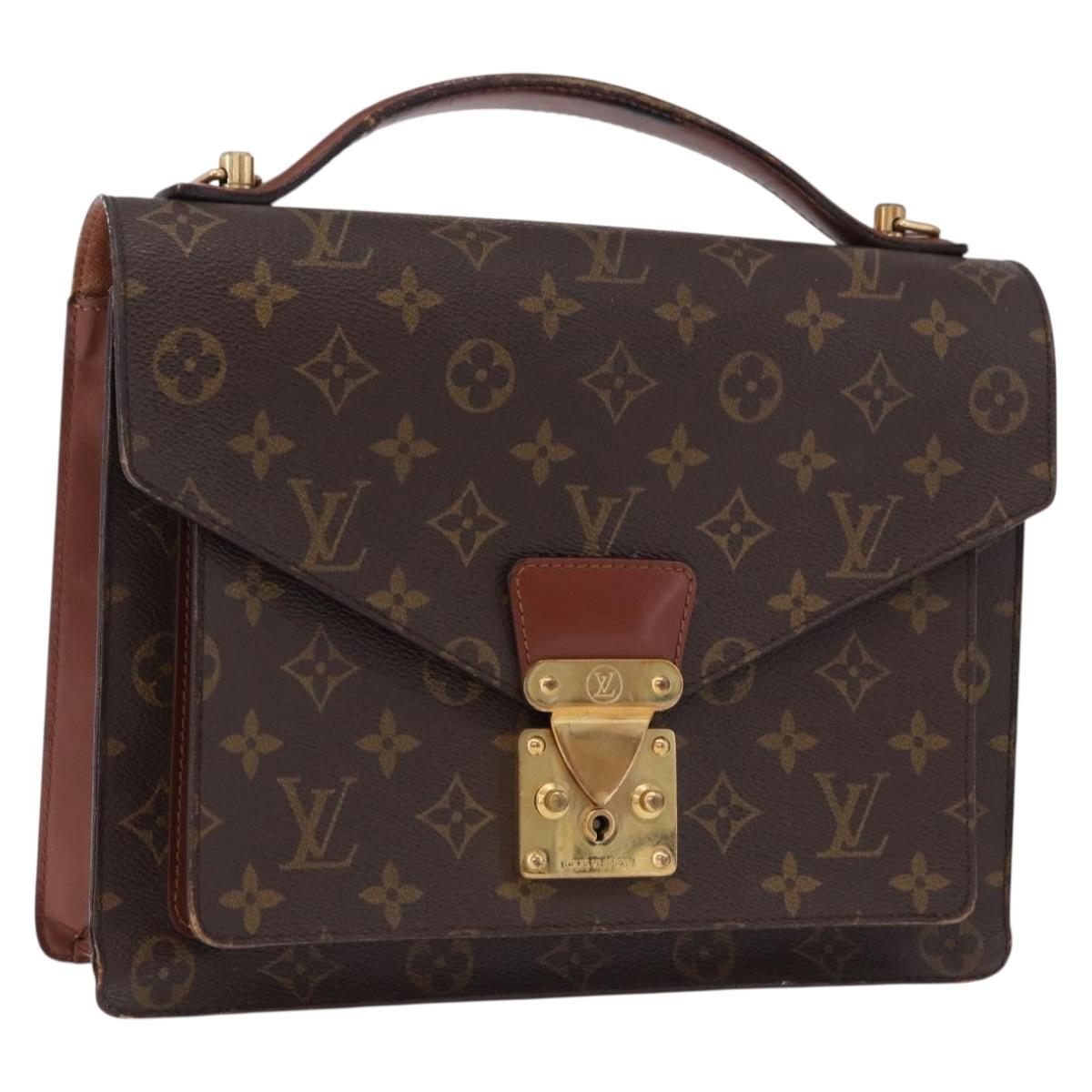 LOUIS VUITTON Monogram Monceau 28 Hand Bag M51185 LV Auth 189419