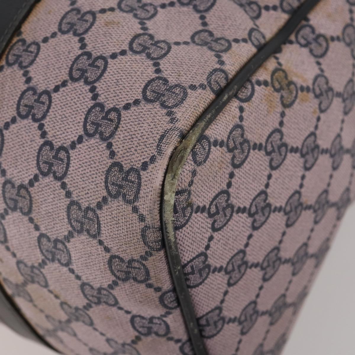 GUCCI GG Supreme Shoulder Bag PVC 2 Set Beige Purple Auth 189444