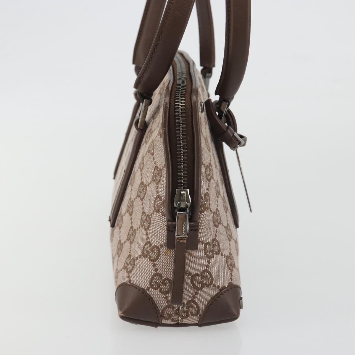 GUCCI GG Canvas Hand Bag Pink Silver 001 4283 Auth 189494