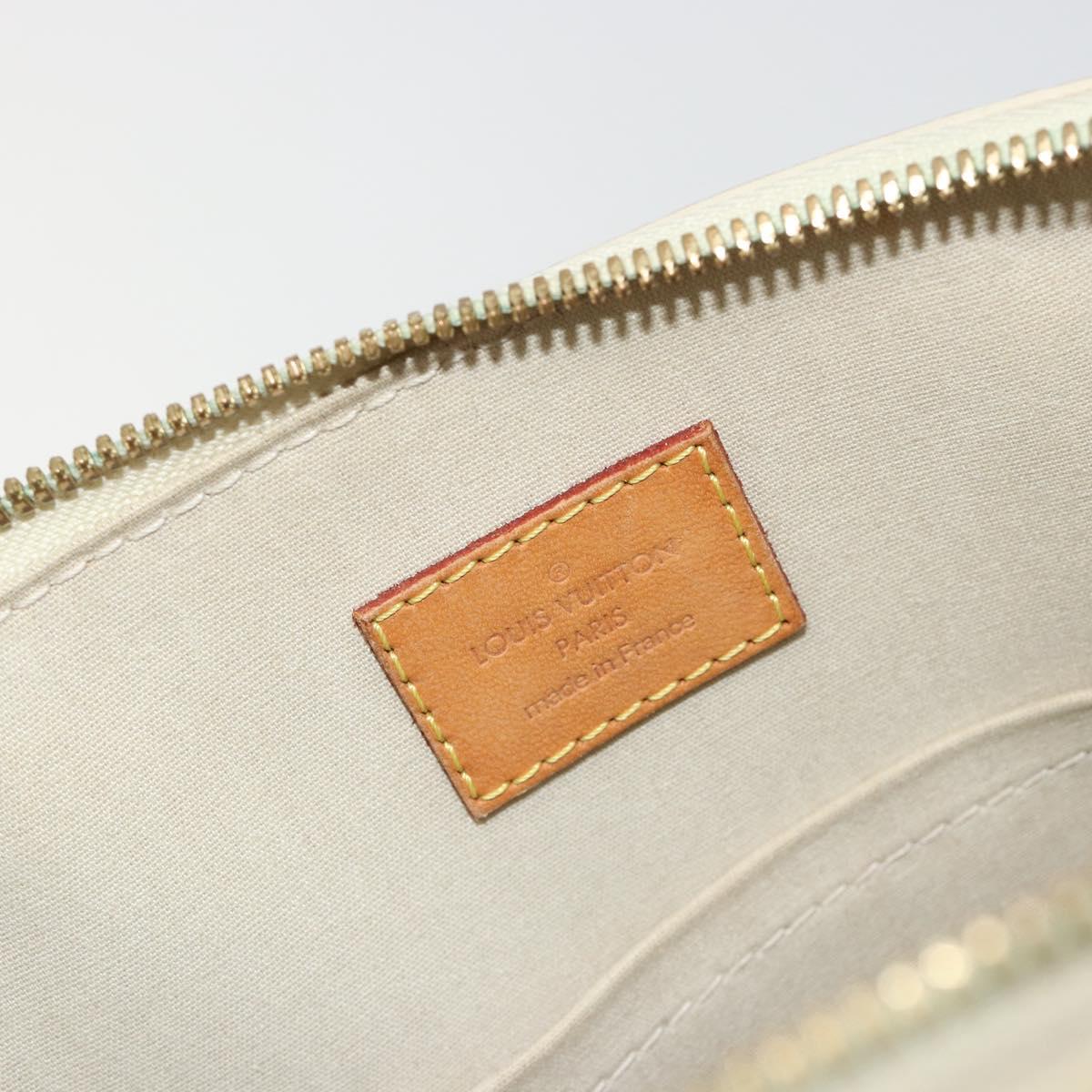 LOUIS VUITTON Monogram Vernis Alma PM Hand Bag Broncorail M91445 LV Auth 189507