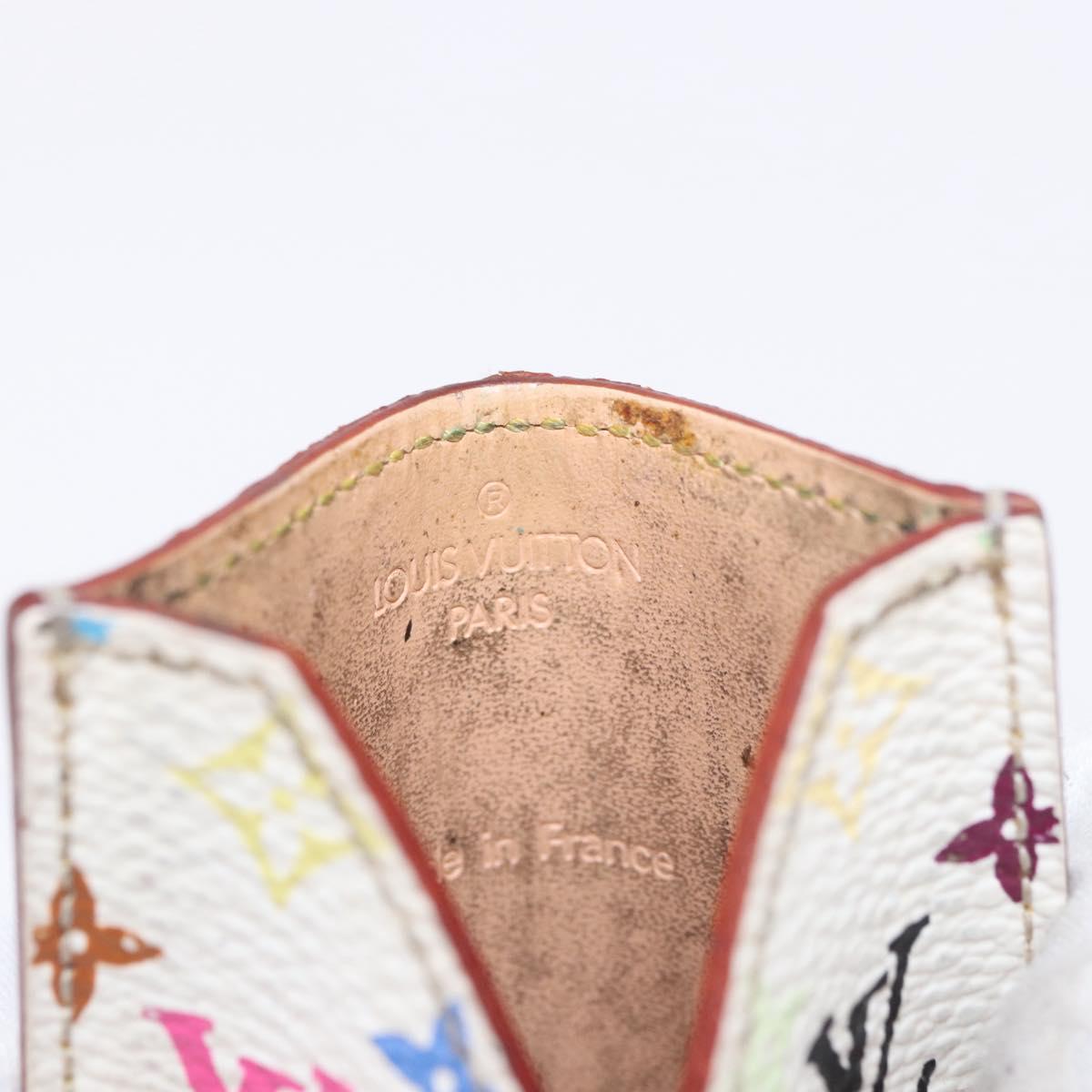 LOUIS VUITTON Monogram Multicolor Etui Hand Mirror White M92651 LV Auth 189513
