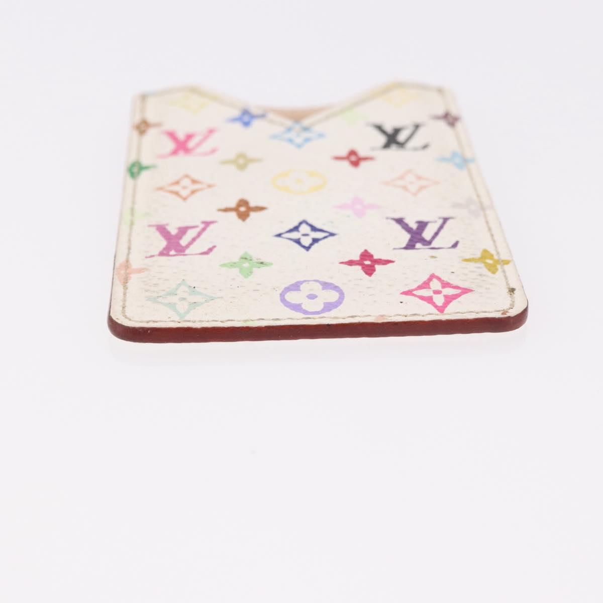 LOUIS VUITTON Monogram Multicolor Etui Hand Mirror White M92651 LV Auth 189513
