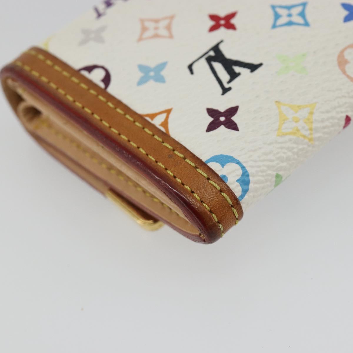 LOUIS VUITTON Monogram Multicolor Porte Monnaie Pla Purse M92657 Auth 189514