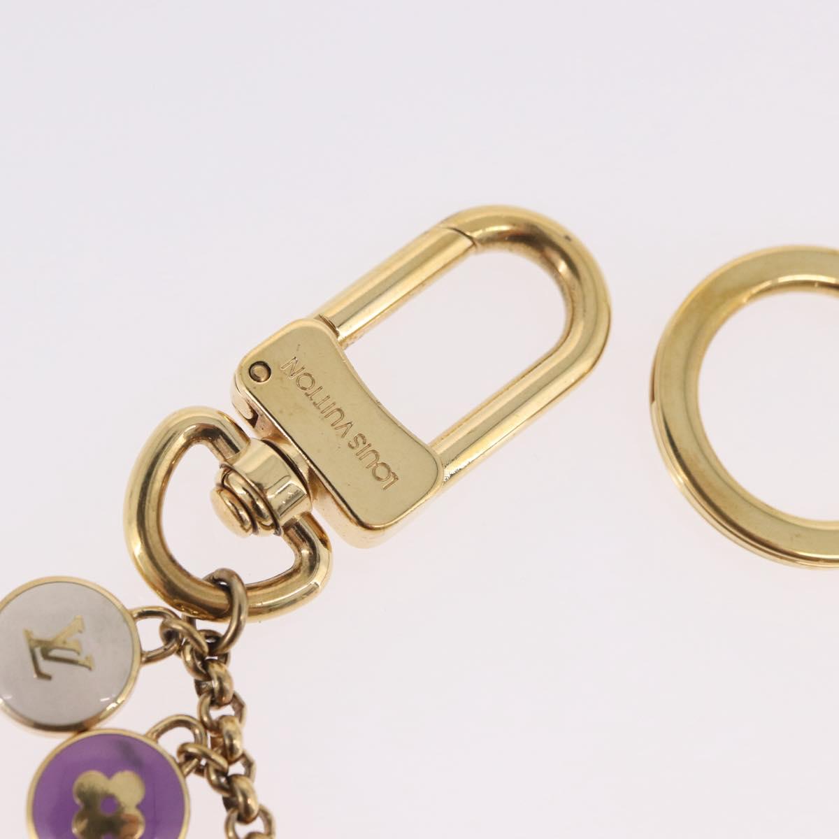 LOUIS VUITTON Porte Cles Chainne Pastille Key Holder metal M66172 LV Auth 189518