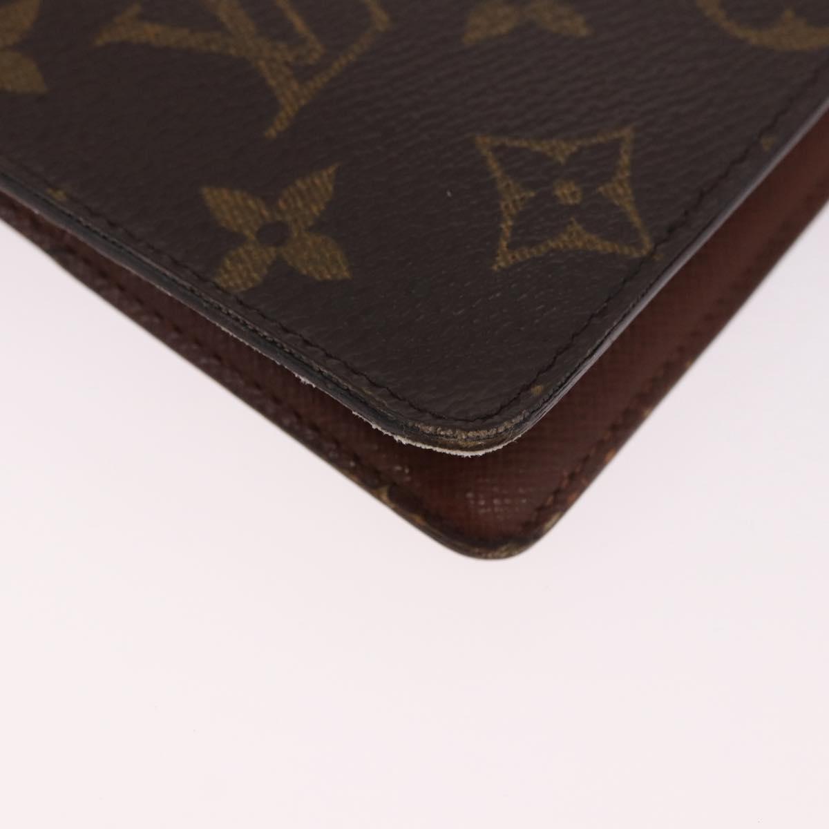 LOUIS VUITTON Monogram Agenda MM Day Planner Cover R20105 LV Auth 189519