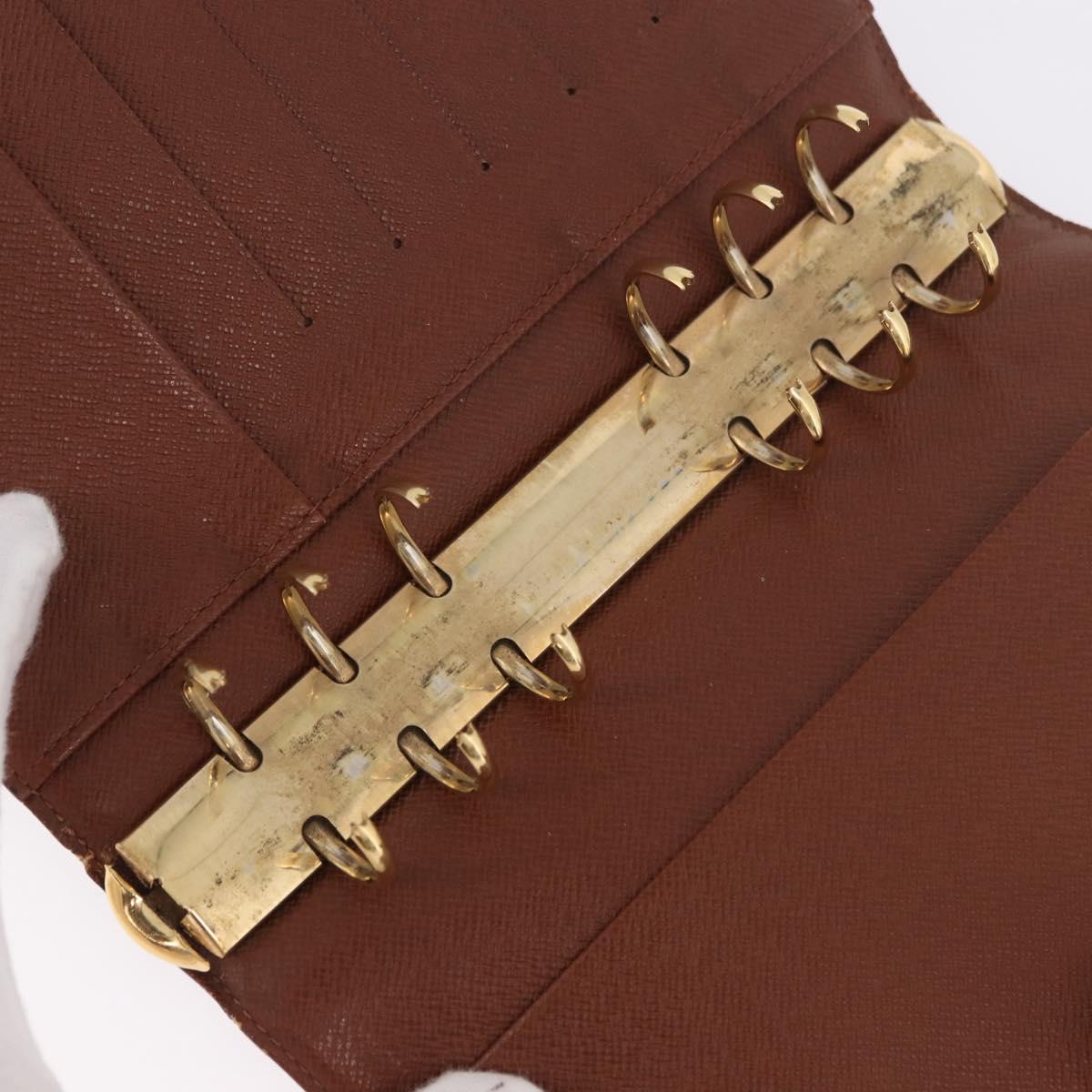 LOUIS VUITTON Monogram Agenda MM Day Planner Cover R20105 LV Auth 189519