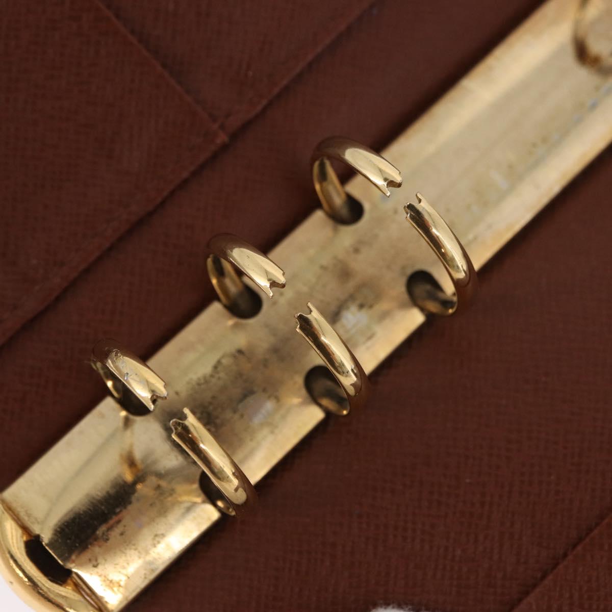 LOUIS VUITTON Monogram Agenda MM Day Planner Cover R20105 LV Auth 189519