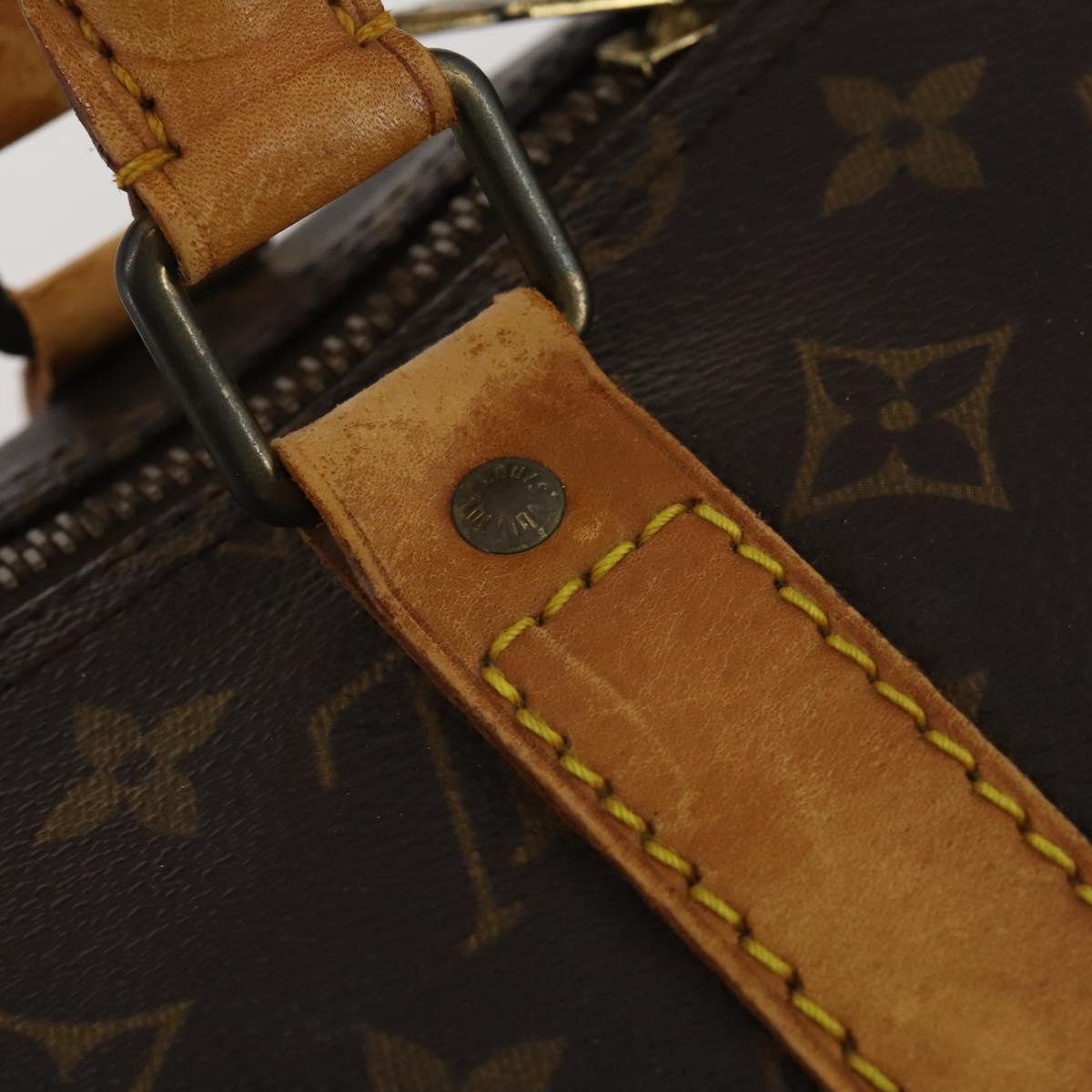 LOUIS VUITTON Monogram Keepall 55 Boston Bag M41424 LV Auth 189522