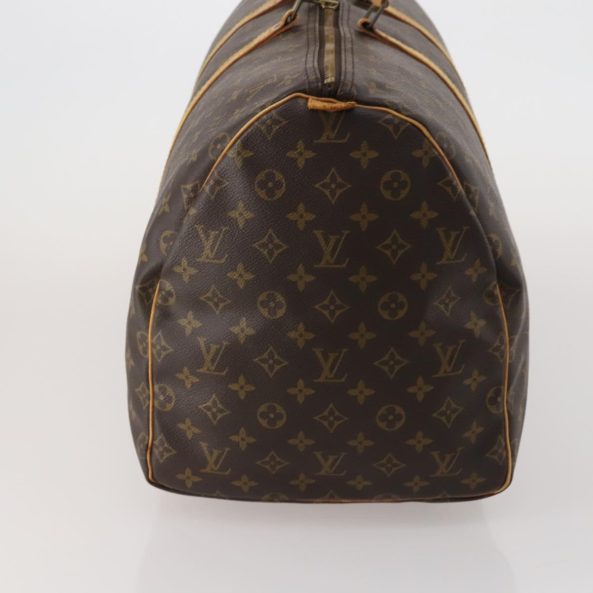 LOUIS VUITTON Monogram Keepall 55 Boston Bag M41424 LV Auth 189522