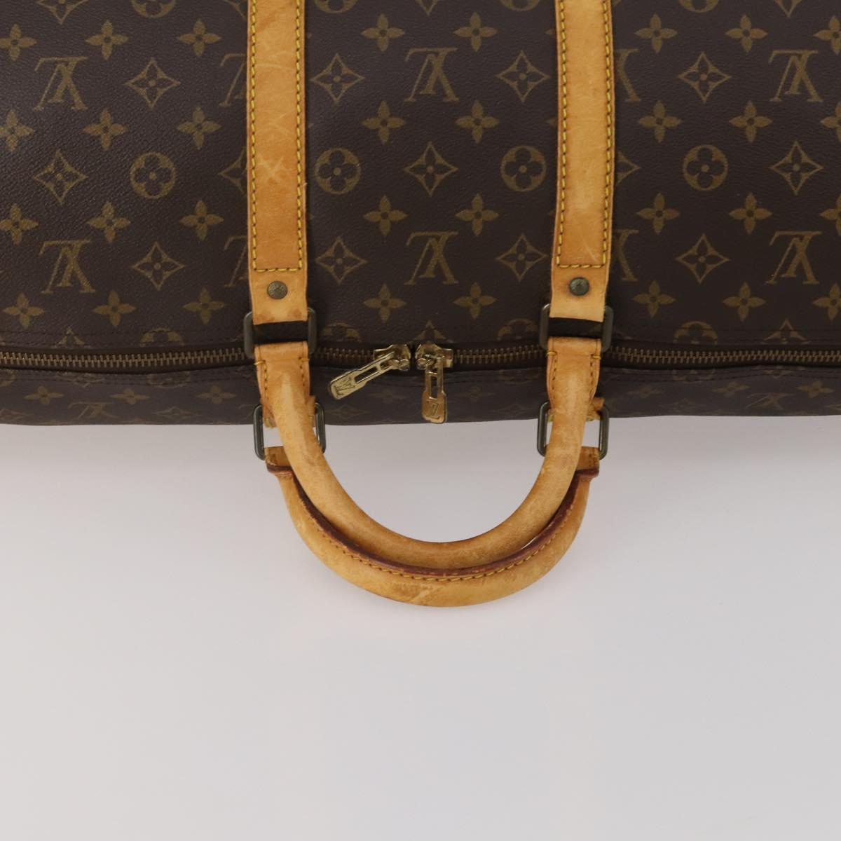 LOUIS VUITTON Monogram Keepall 55 Boston Bag M41424 LV Auth 189522