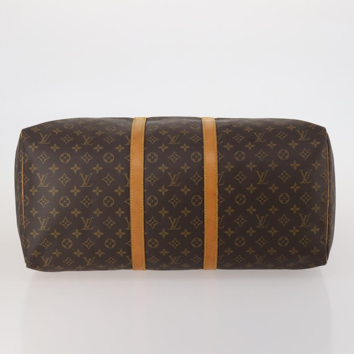 LOUIS VUITTON Monogram Keepall 55 Boston Bag M41424 LV Auth 189522