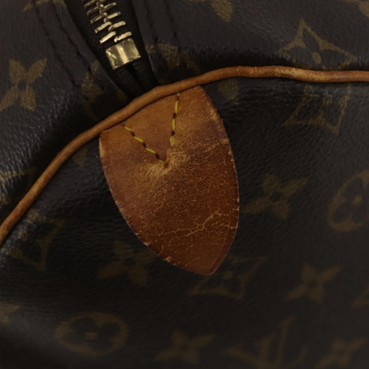 LOUIS VUITTON Monogram Keepall 55 Boston Bag M41424 LV Auth 189523