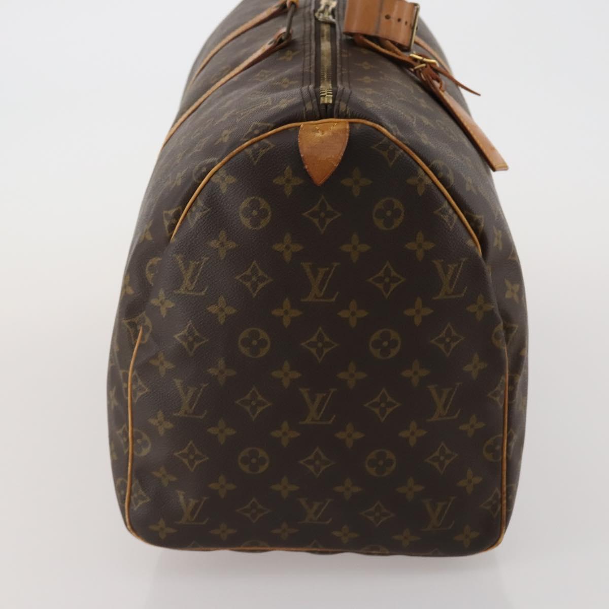 LOUIS VUITTON Monogram Keepall 55 Boston Bag M41424 LV Auth 189523