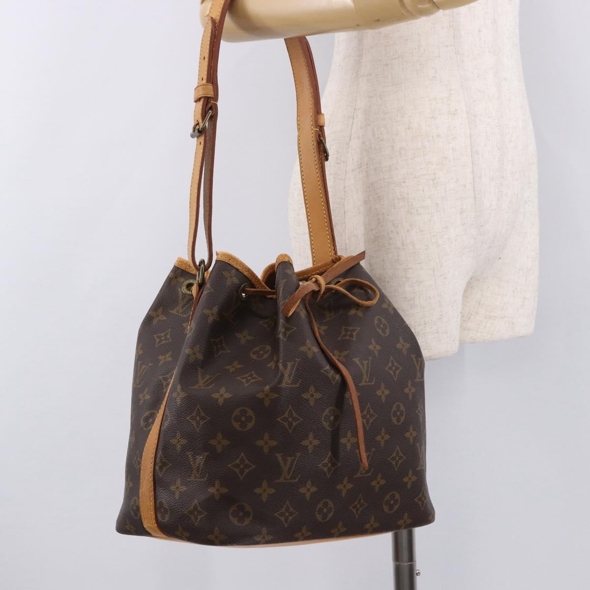 LOUIS VUITTON Monogram Petit Noe Shoulder Bag M42226 LV Auth 189525