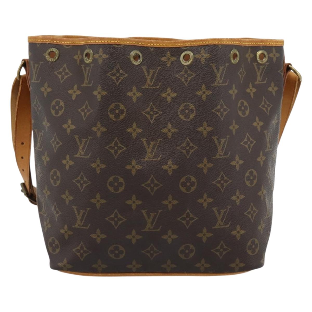 LOUIS VUITTON Monogram Petit Noe Shoulder Bag M42226 LV Auth 189528