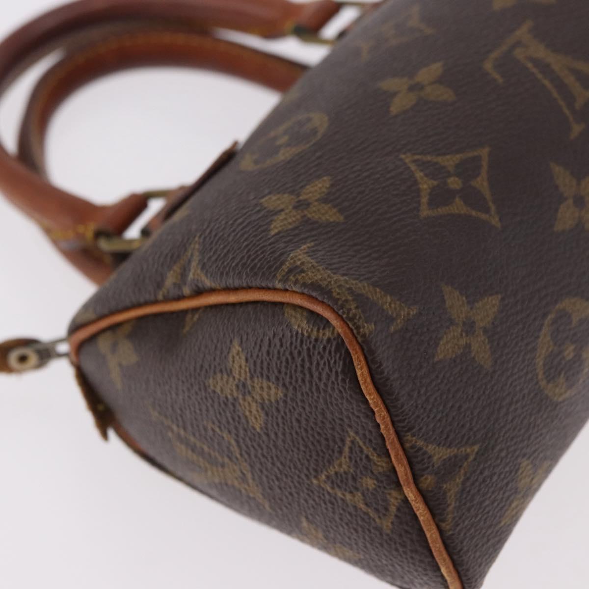 LOUIS VUITTON Monogram Mini Speedy Hand Bag M41534 LV Auth 189530