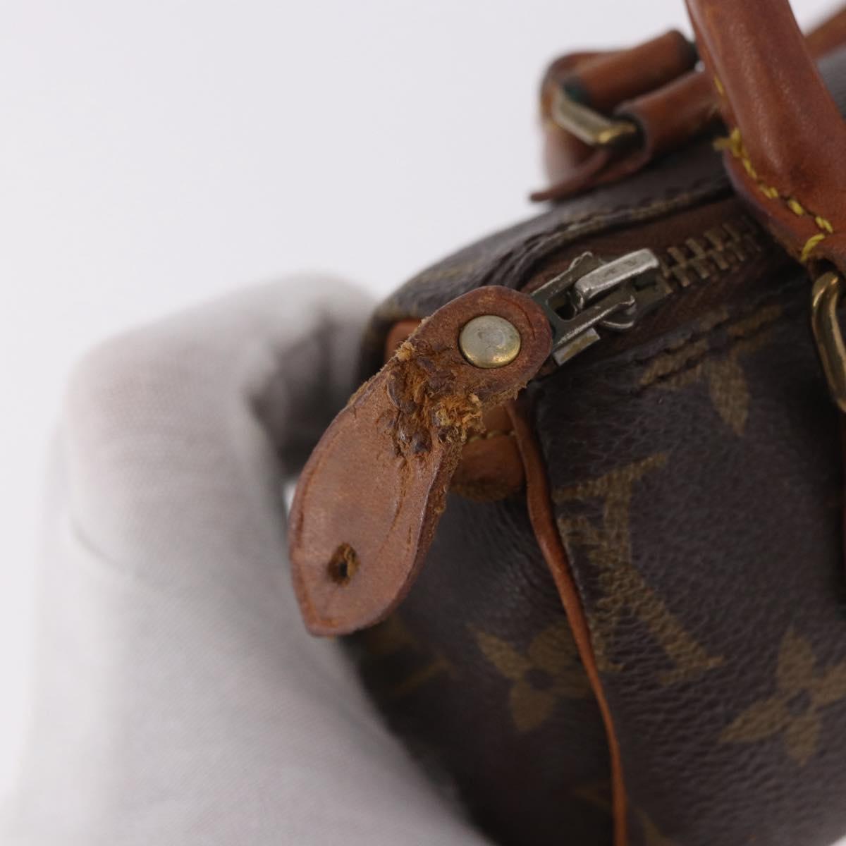 LOUIS VUITTON Monogram Mini Speedy Hand Bag M41534 LV Auth 189530