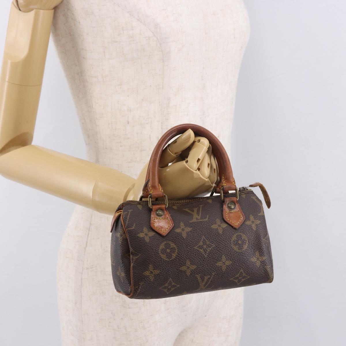 LOUIS VUITTON Monogram Mini Speedy Hand Bag M41534 LV Auth 189530