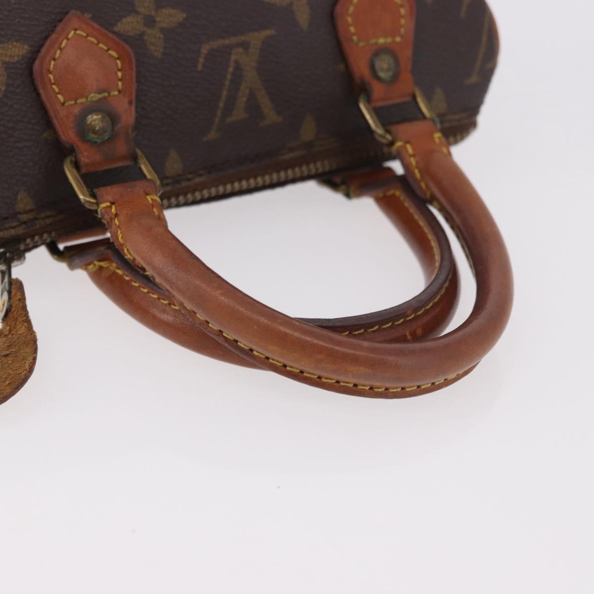 LOUIS VUITTON Monogram Mini Speedy Hand Bag M41534 LV Auth 189530