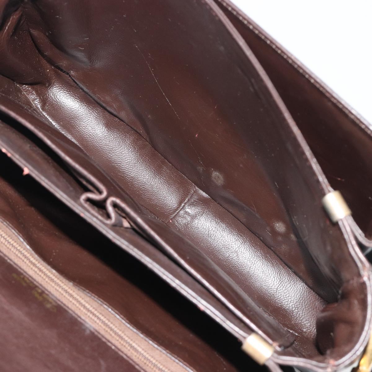 CELINE C Sulky Horse Carriage Shoulder Bag Canvas Beige Gold Auth 189540A