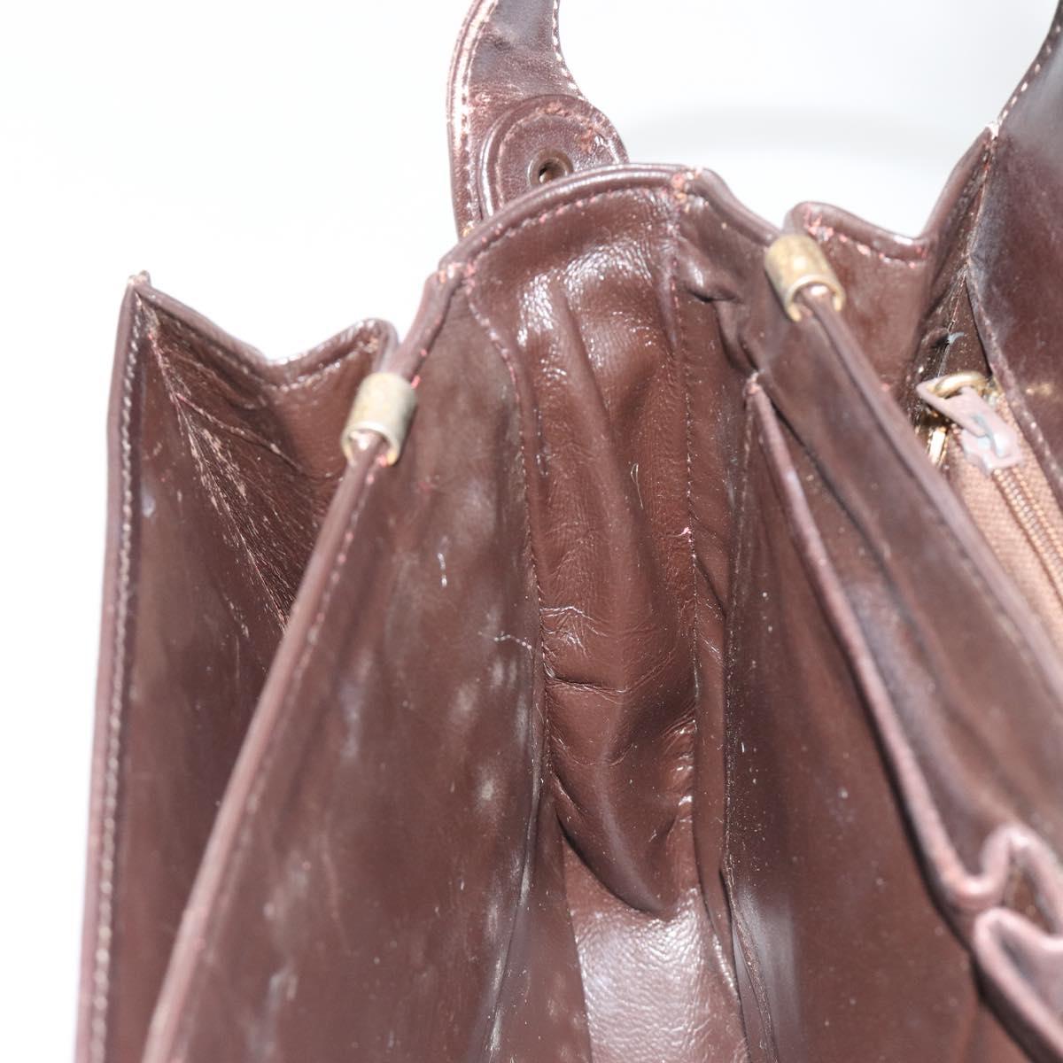 CELINE C Sulky Horse Carriage Shoulder Bag Canvas Beige Gold Auth 189540A