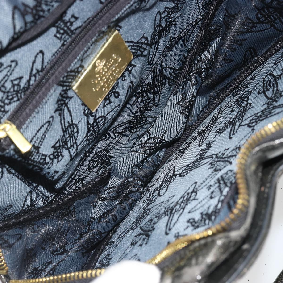 Vivienne Westwood Shoulder Bag Patent leather 2way Gray Gold Auth 189555