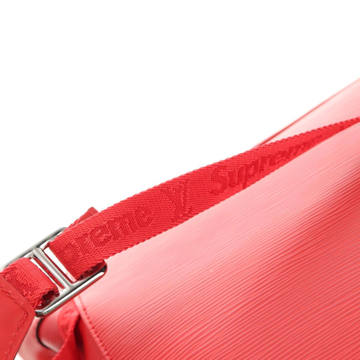 LOUIS VUITTON Epi Christopher PM Backpack LV × Supreme Red M53414 Auth 189566SM