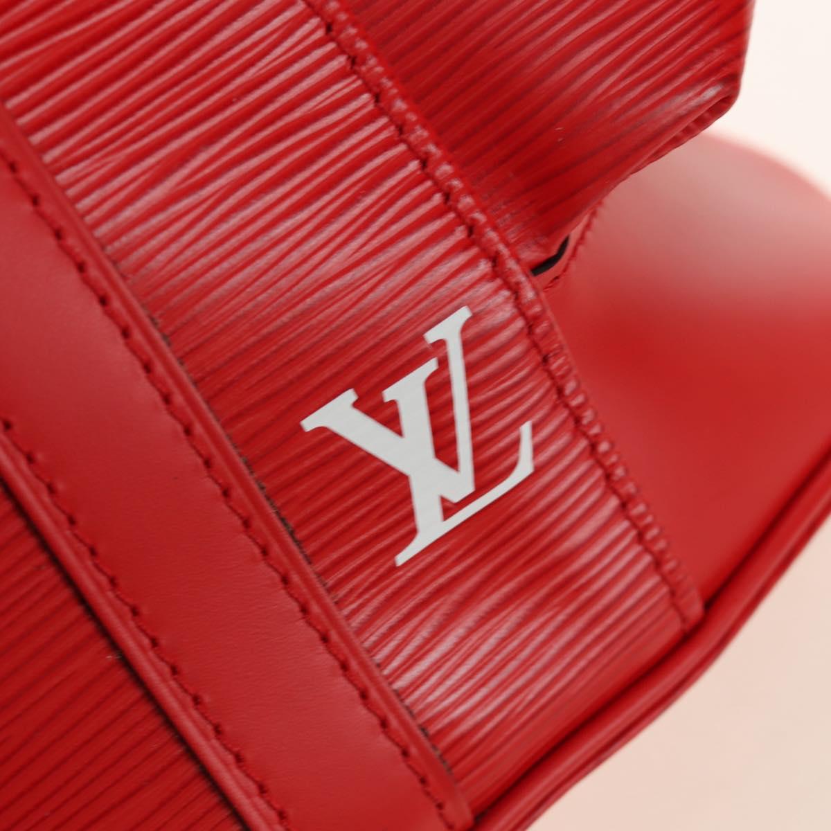 LOUIS VUITTON Epi Christopher PM Backpack LV × Supreme Red M53414 Auth 189566SM