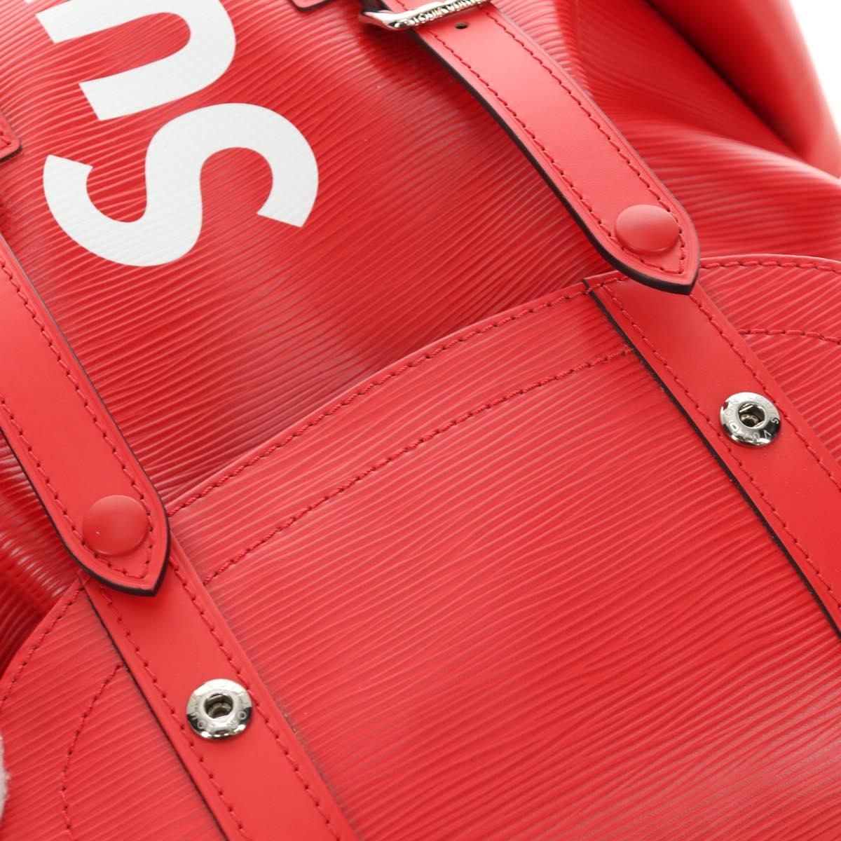 LOUIS VUITTON Epi Christopher PM Backpack LV × Supreme Red M53414 Auth 189566SM