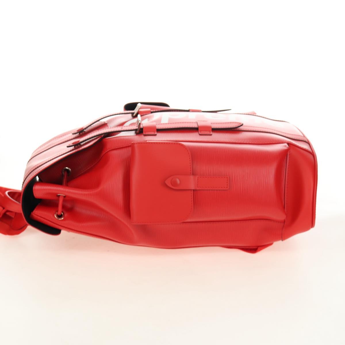 LOUIS VUITTON Epi Christopher PM Backpack LV × Supreme Red M53414 Auth 189566SM