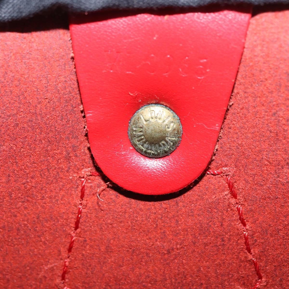 LOUIS VUITTON Epi Speedy 35 Hand Bag Castilian Red M42997 LV Auth 189568SV