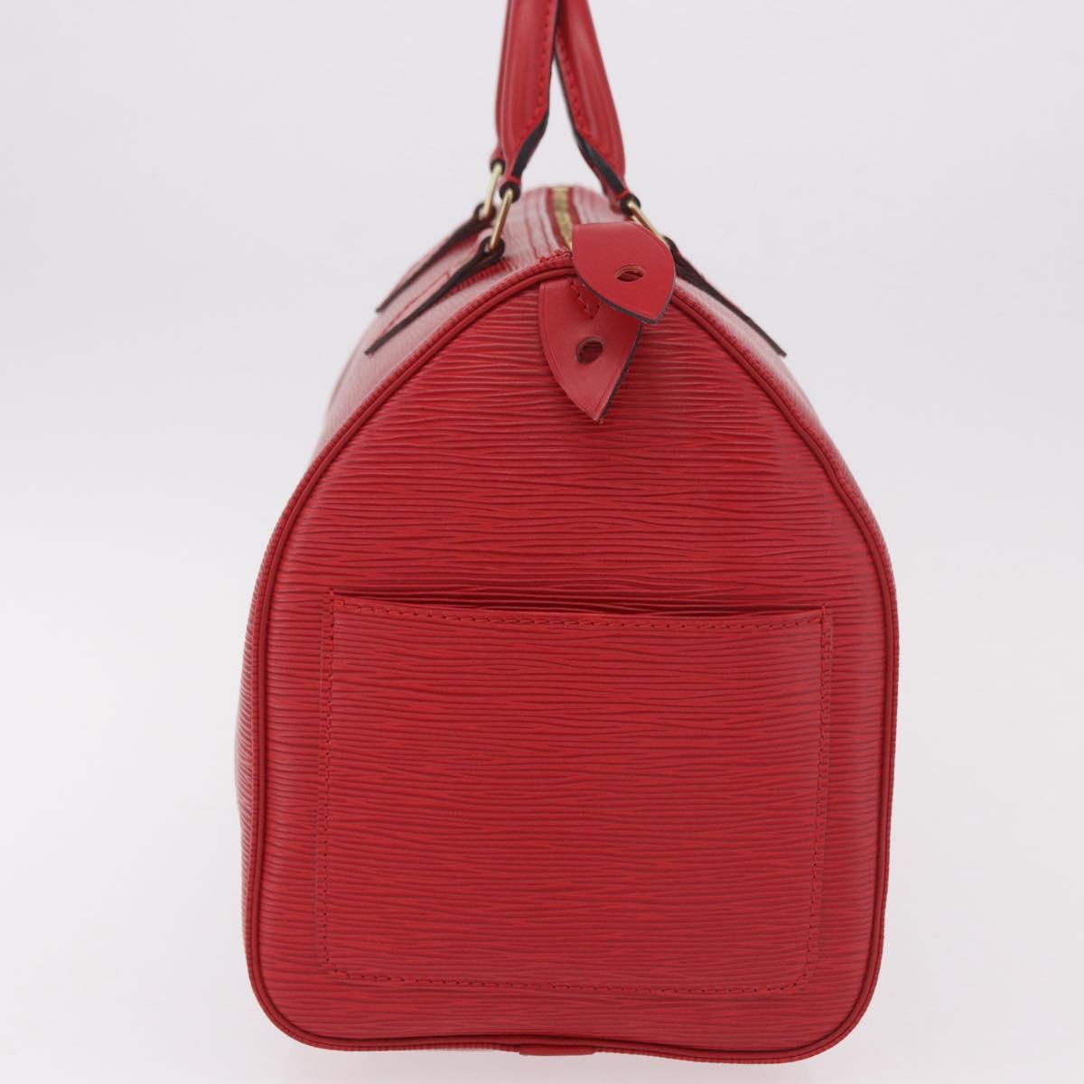 LOUIS VUITTON Epi Speedy 35 Hand Bag Castilian Red M42997 LV Auth 189568SV
