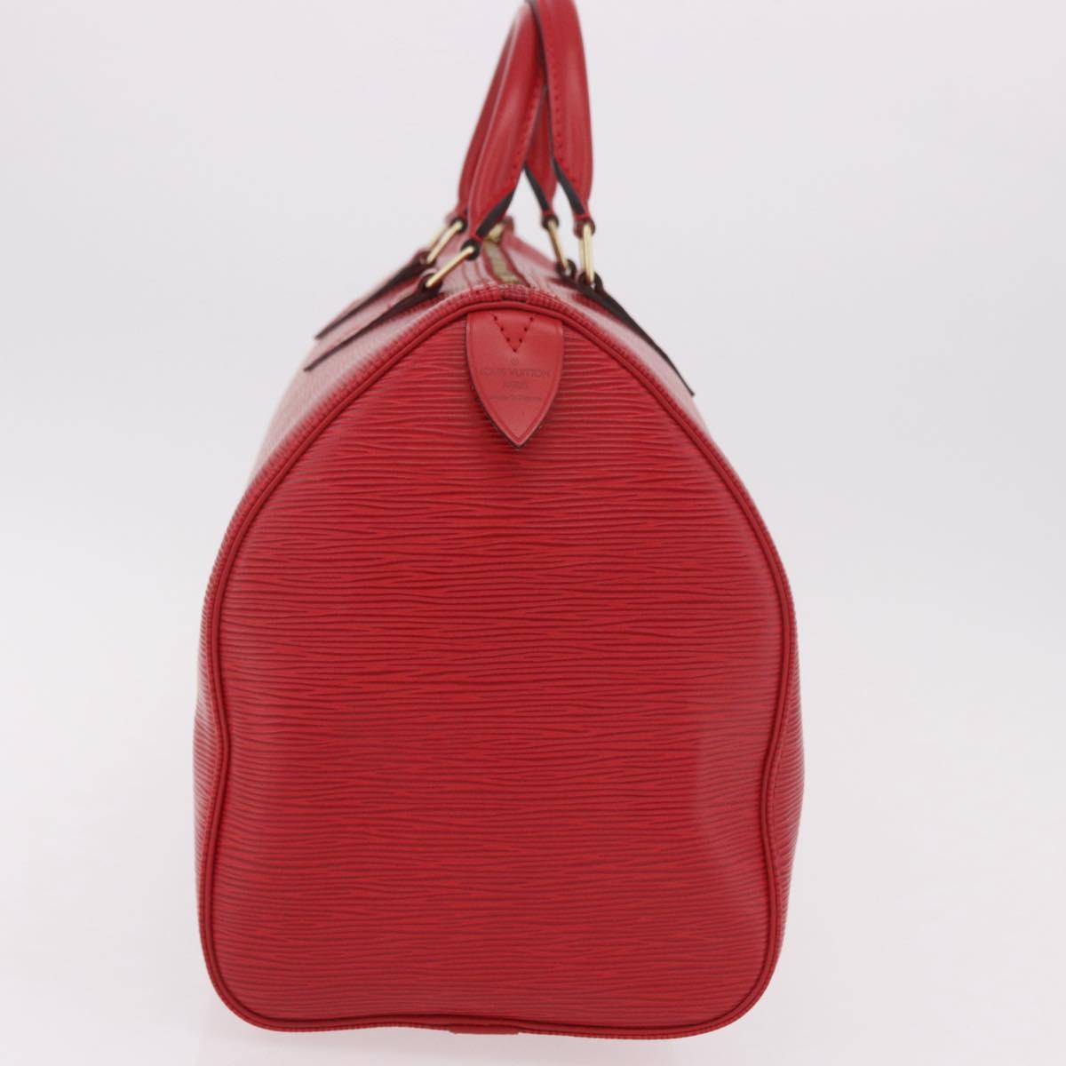 LOUIS VUITTON Epi Speedy 35 Hand Bag Castilian Red M42997 LV Auth 189568SV