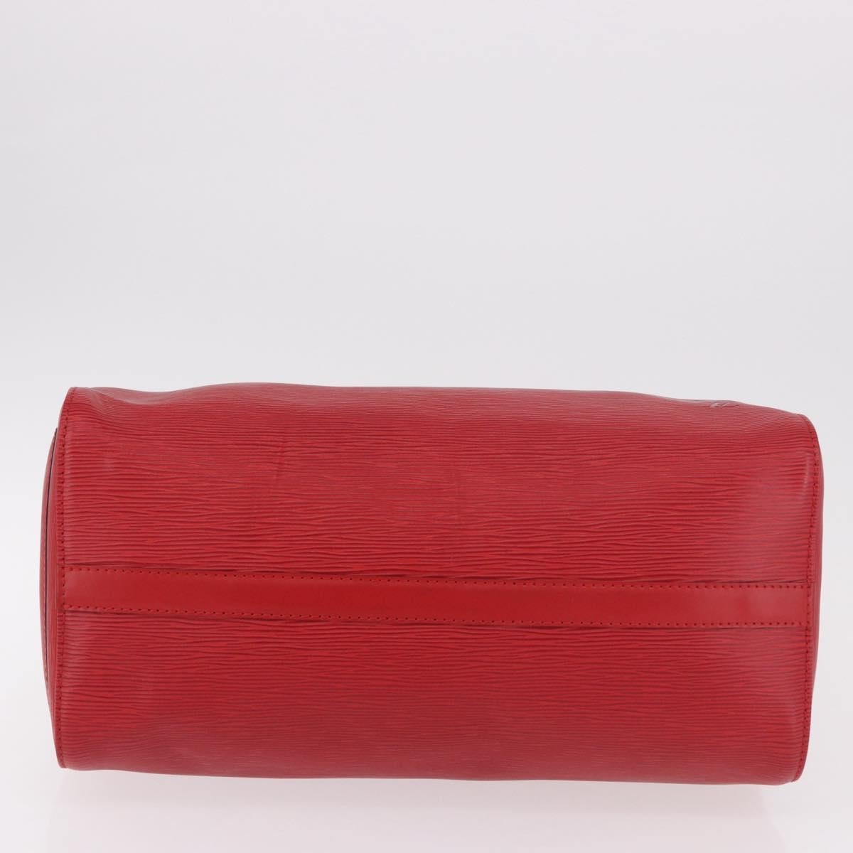 LOUIS VUITTON Epi Speedy 35 Hand Bag Castilian Red M42997 LV Auth 189568SV