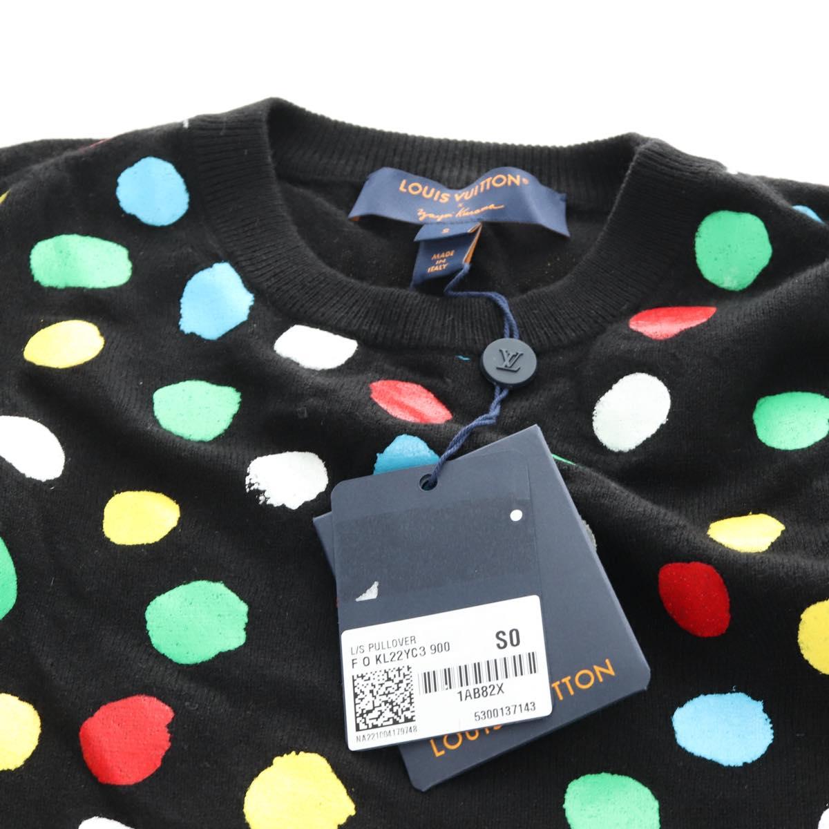 LOUIS VUITTON LVxYK Sweater Cashmere S Multicolor LV Auth 189569SAM