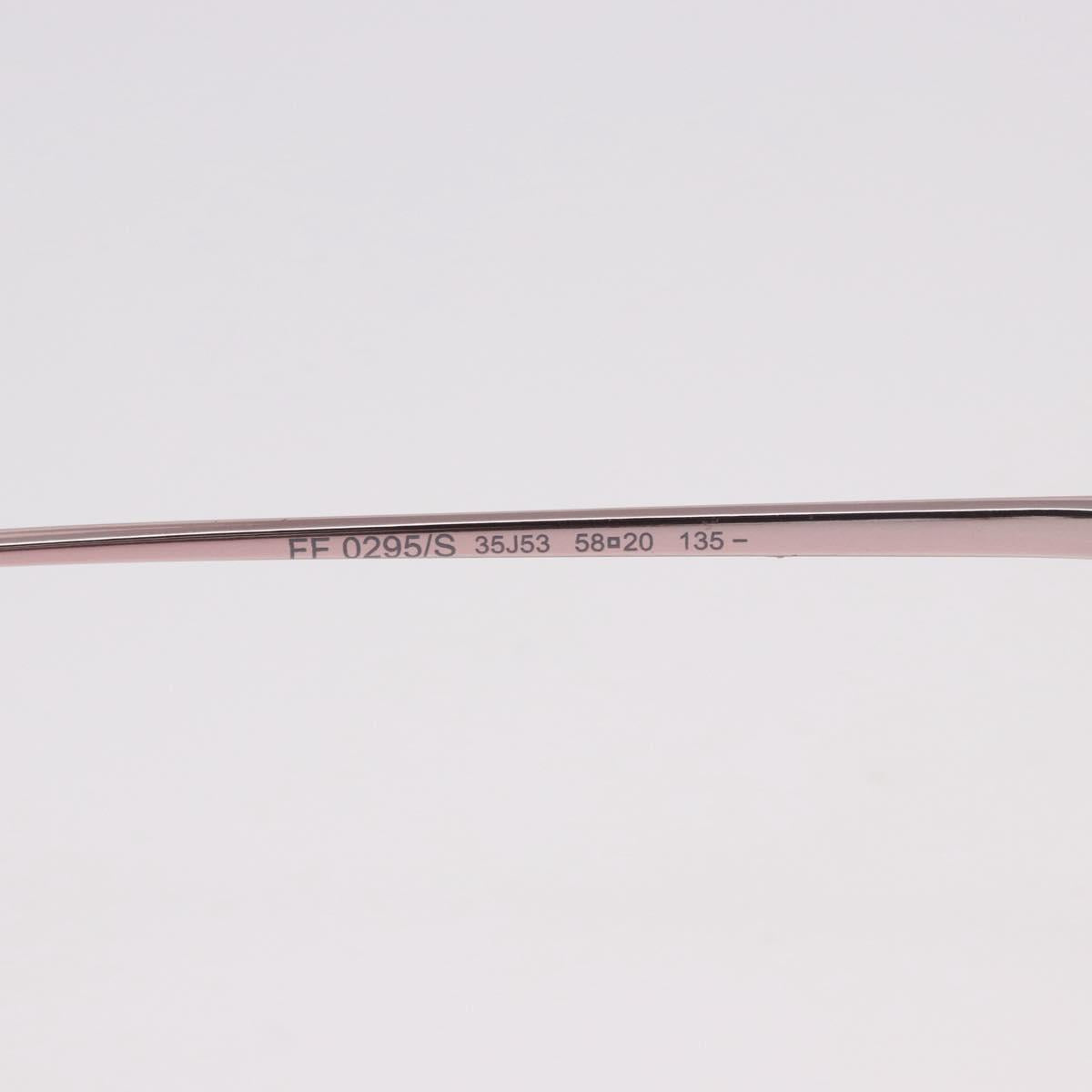 FENDI Sunglasses metal Pink Gold Auth 189574M