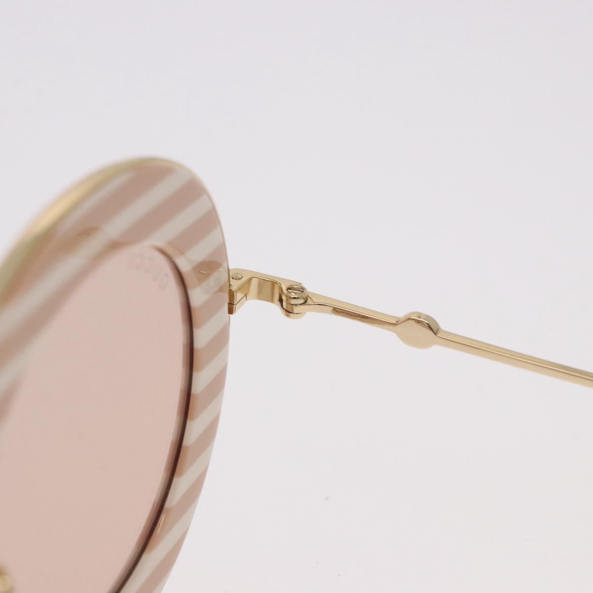 GUCCI Sunglasses metal Brown Auth 189575M