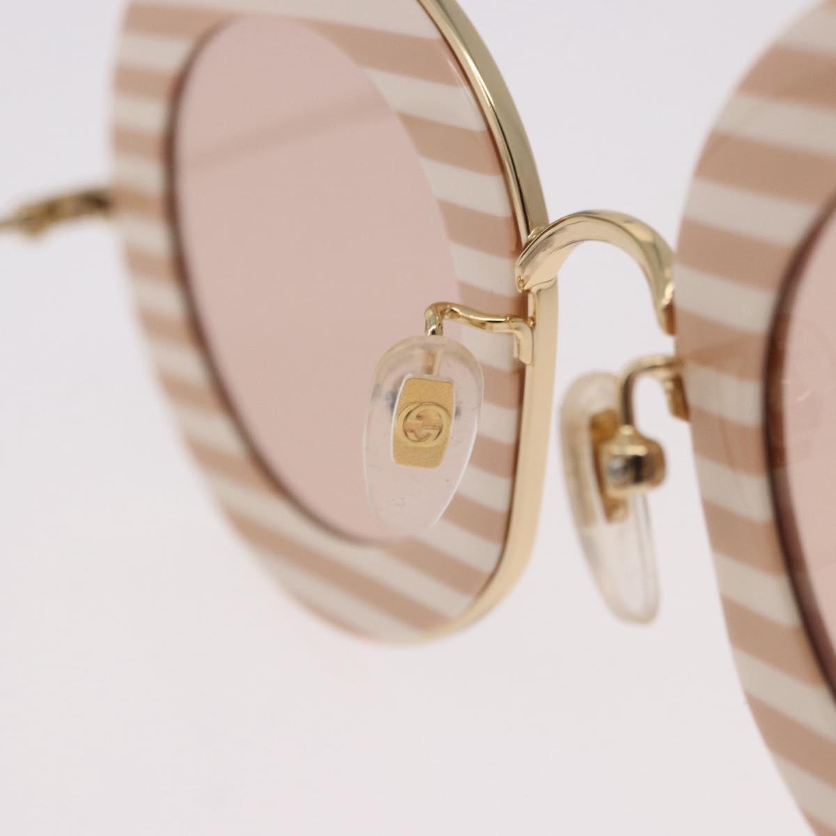 GUCCI Sunglasses metal Brown Auth 189575M