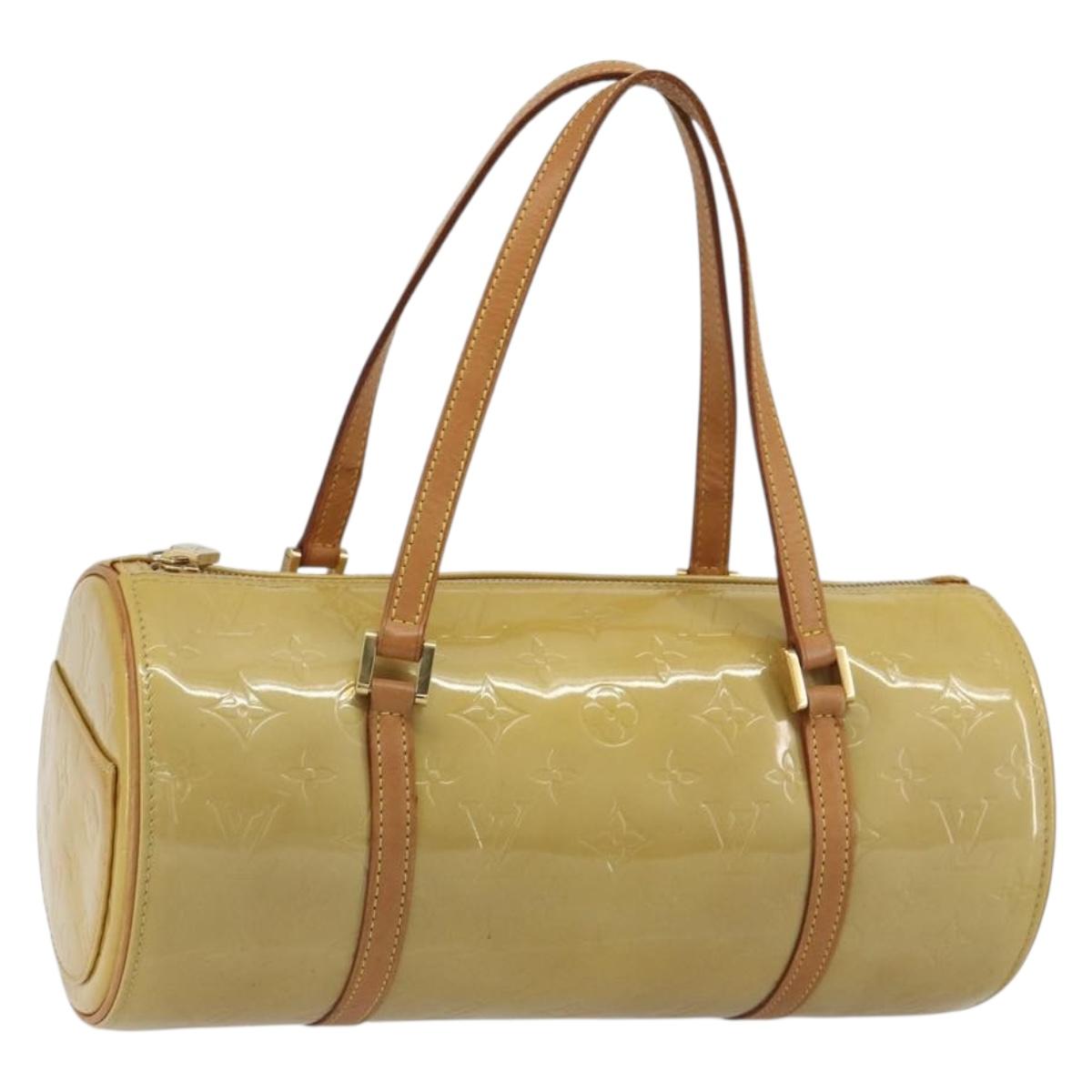 LOUIS VUITTON Monogram Vernis Bedford Hand Bag Beige M91006 LV Auth 189591