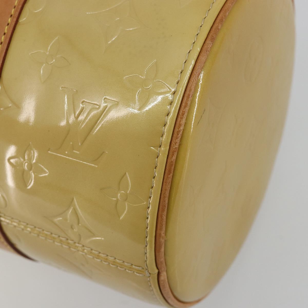 LOUIS VUITTON Monogram Vernis Bedford Hand Bag Beige M91006 LV Auth 189591