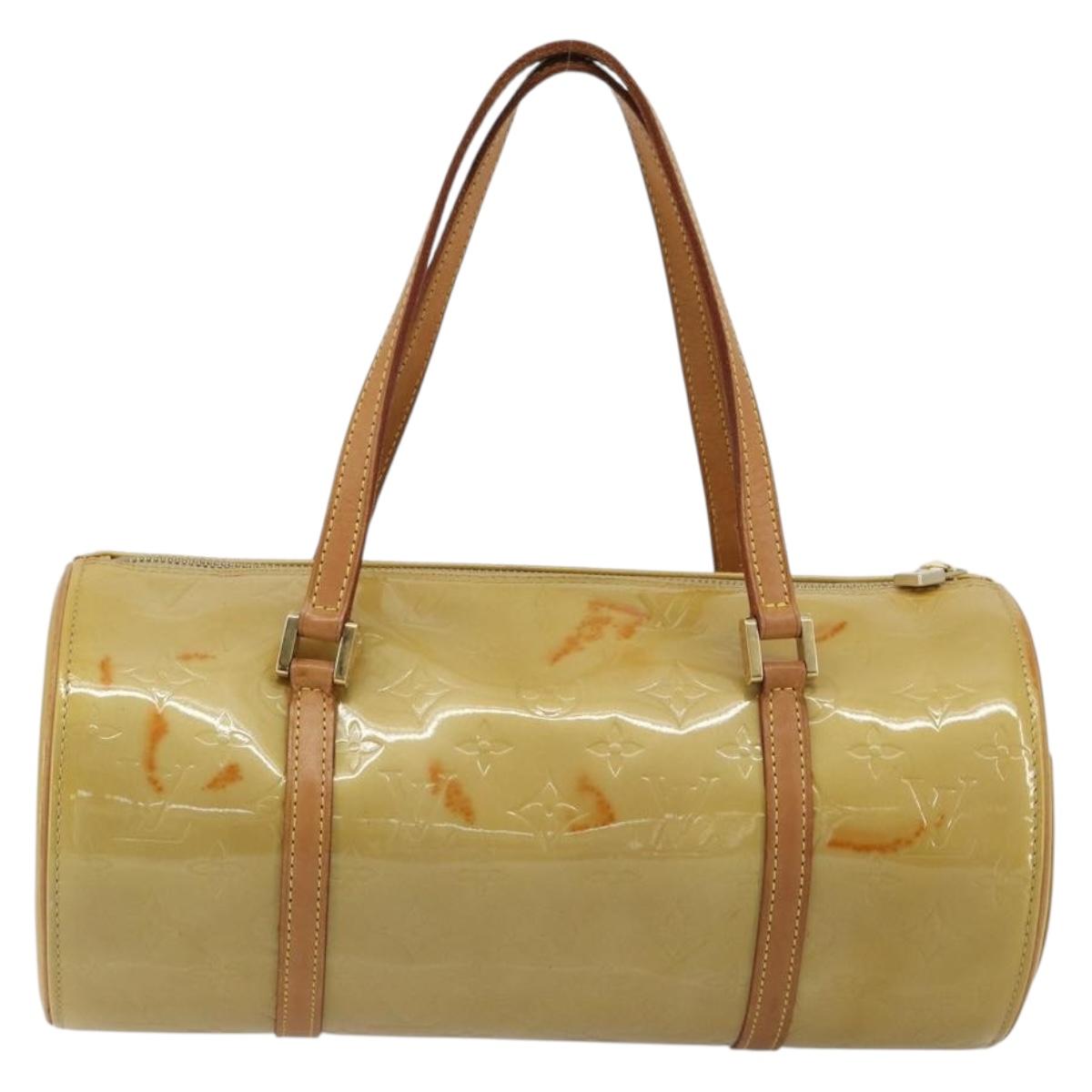 LOUIS VUITTON Monogram Vernis Bedford Hand Bag Beige M91006 LV Auth 189591