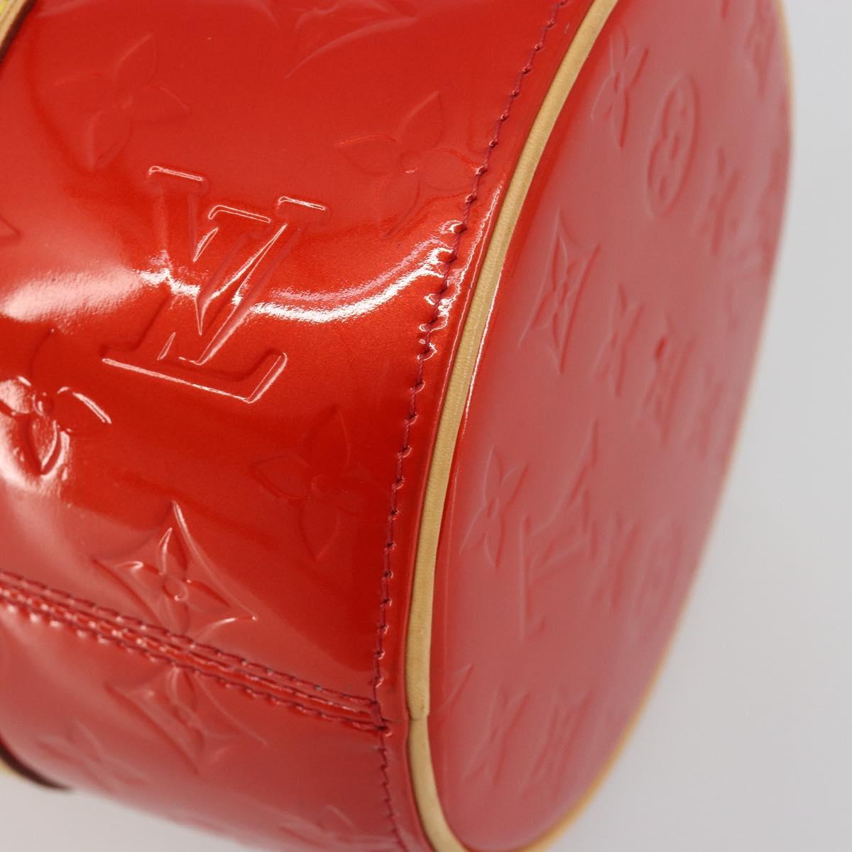 LOUIS VUITTON Monogram Vernis Bedford Hand Bag Rouge M91328 LV Auth 189592A