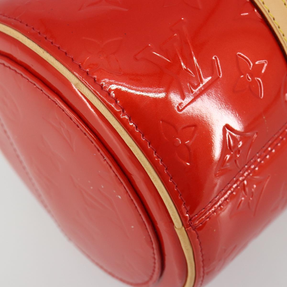LOUIS VUITTON Monogram Vernis Bedford Hand Bag Rouge M91328 LV Auth 189592A