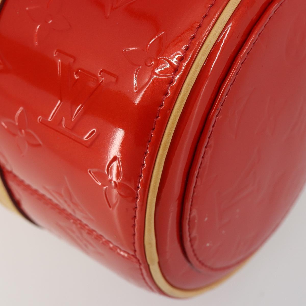 LOUIS VUITTON Monogram Vernis Bedford Hand Bag Rouge M91328 LV Auth 189592A