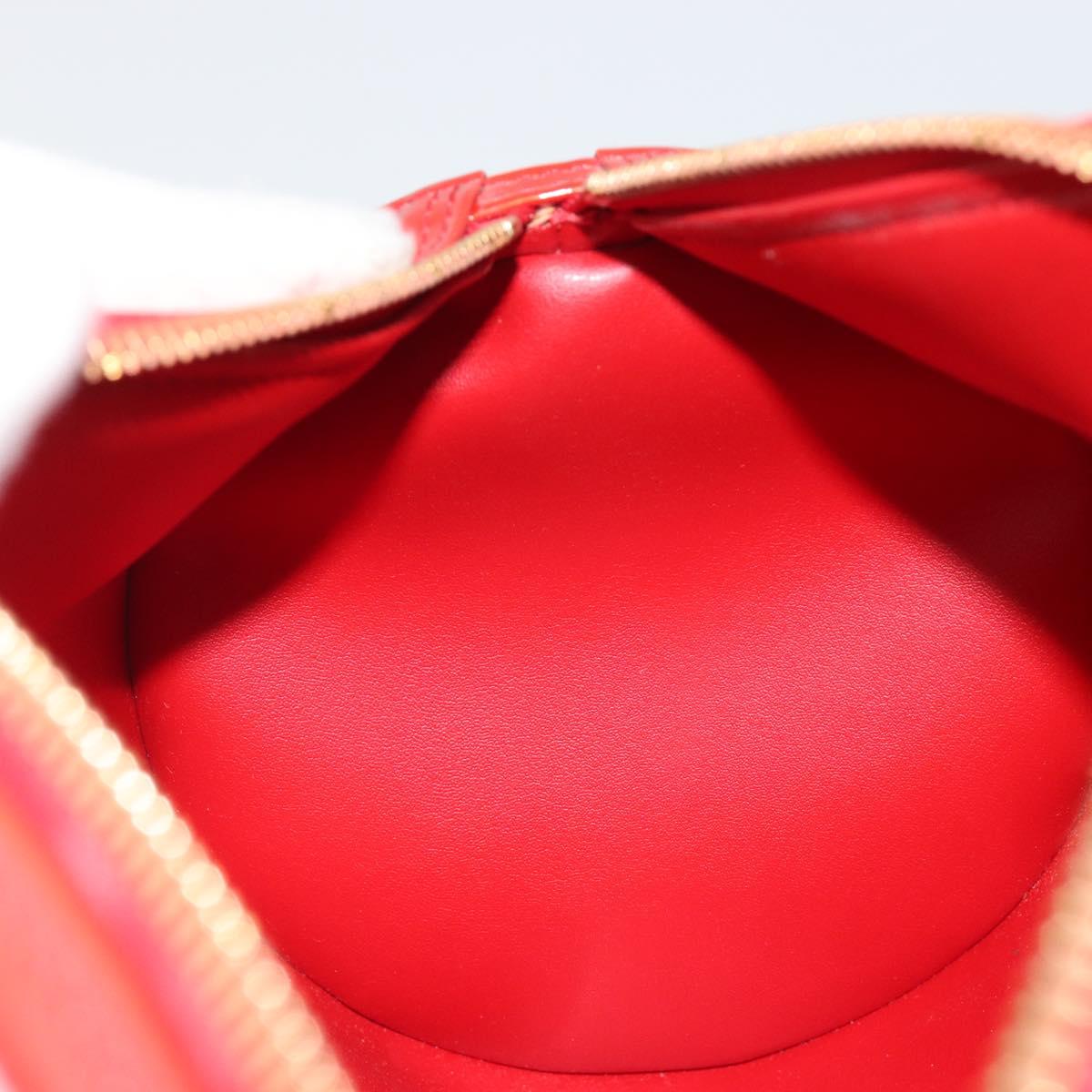LOUIS VUITTON Monogram Vernis Bedford Hand Bag Rouge M91328 LV Auth 189592A
