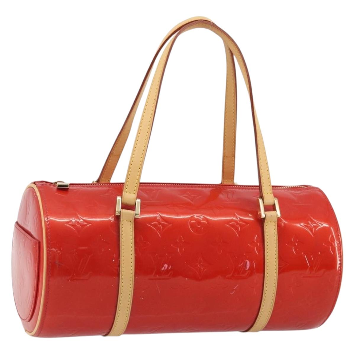 LOUIS VUITTON Monogram Vernis Bedford Hand Bag Rouge M91328 LV Auth 189592A