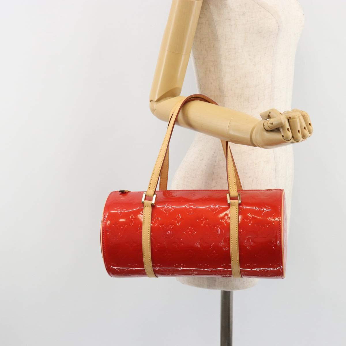 LOUIS VUITTON Monogram Vernis Bedford Hand Bag Rouge M91328 LV Auth 189592A